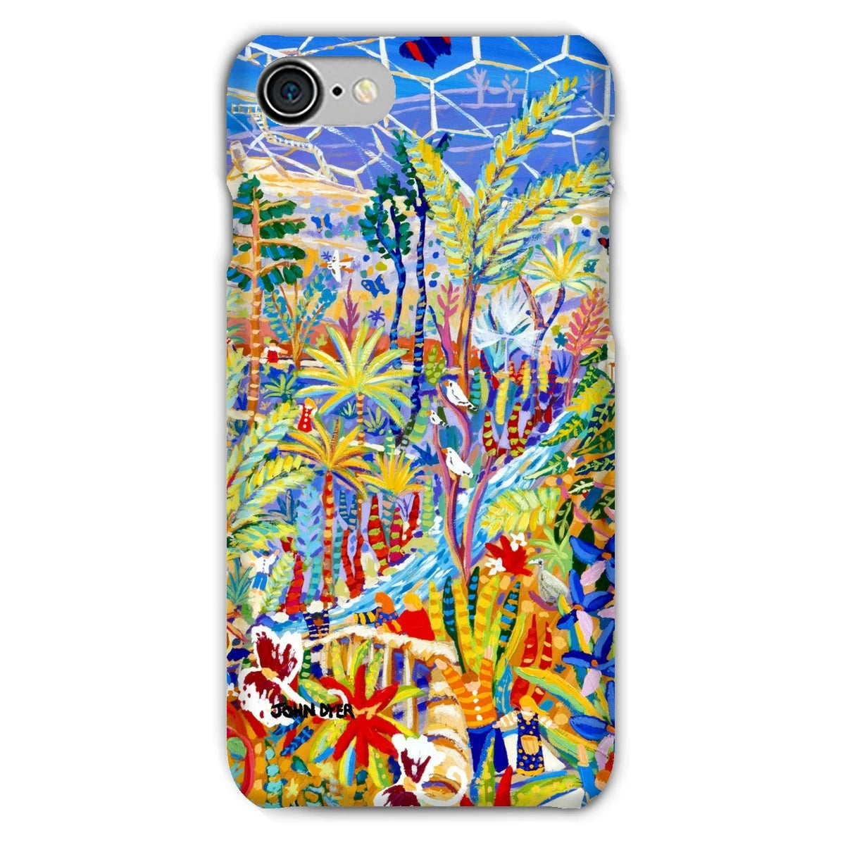Snap Art Phone Case. Eden Project Rainforest. Artist John Dyer. Cornwall Art Gallery John Dyer