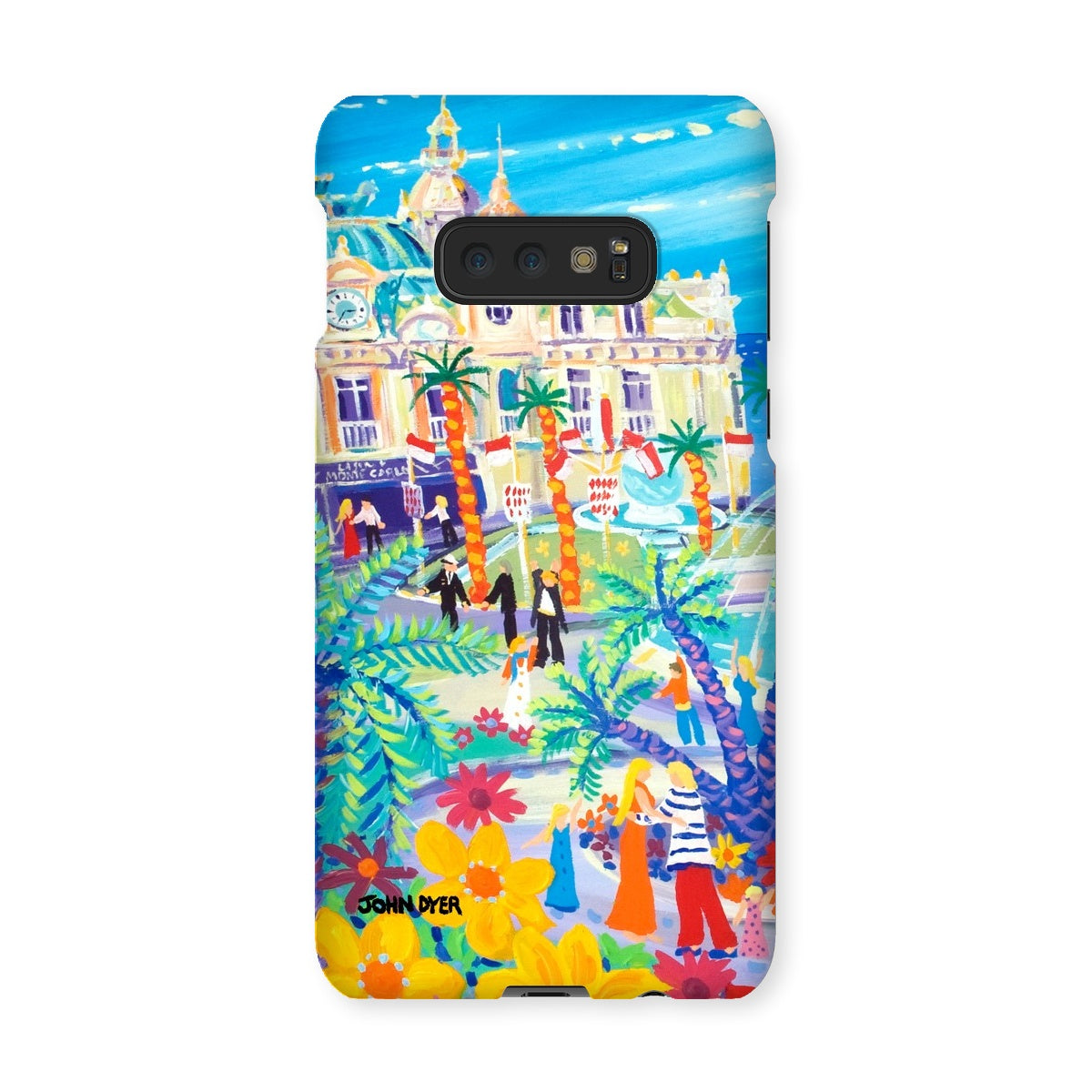 Snap Art Phone Case. Casino Square, Monaco. Artist John Dyer. Cornwall Art Gallery John Dyer