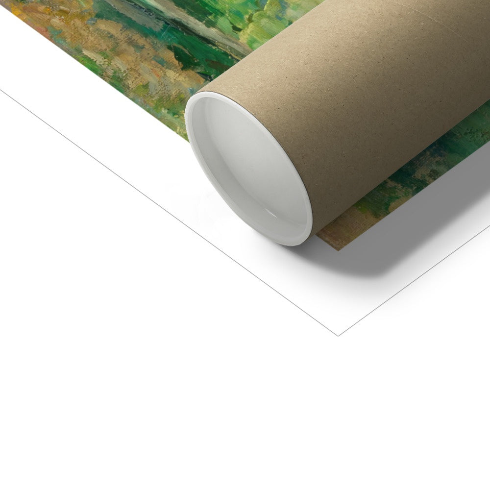 'Mont Sainte-Victoire and the Viaduct of the Arc River Valley' by Paul Cézanne. Open Edition Fine Art Print. Historic Art