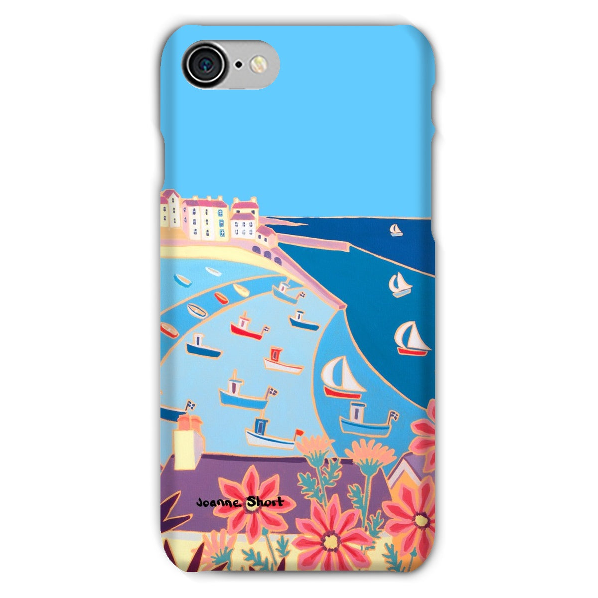 Snap Art Phone Case. St Ives Harbour. Artist Joanne Short. Cornwall Art Gallery
