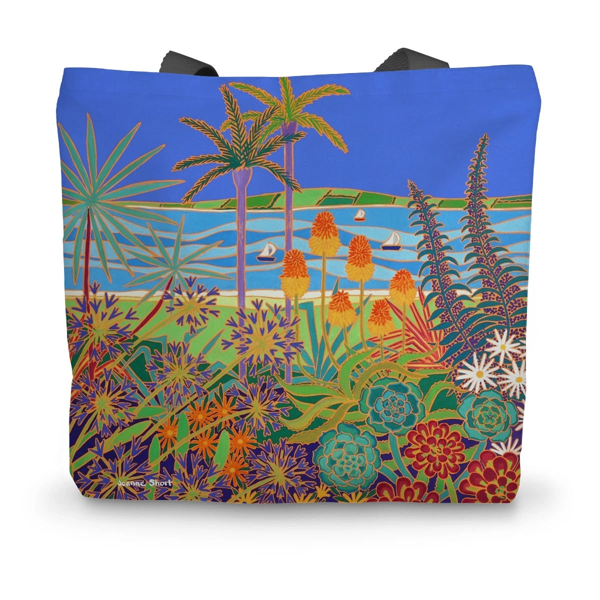 Tresco Abbey Gardens Cornwall by Joanne Short Canvas Tote Bag Joanne Short