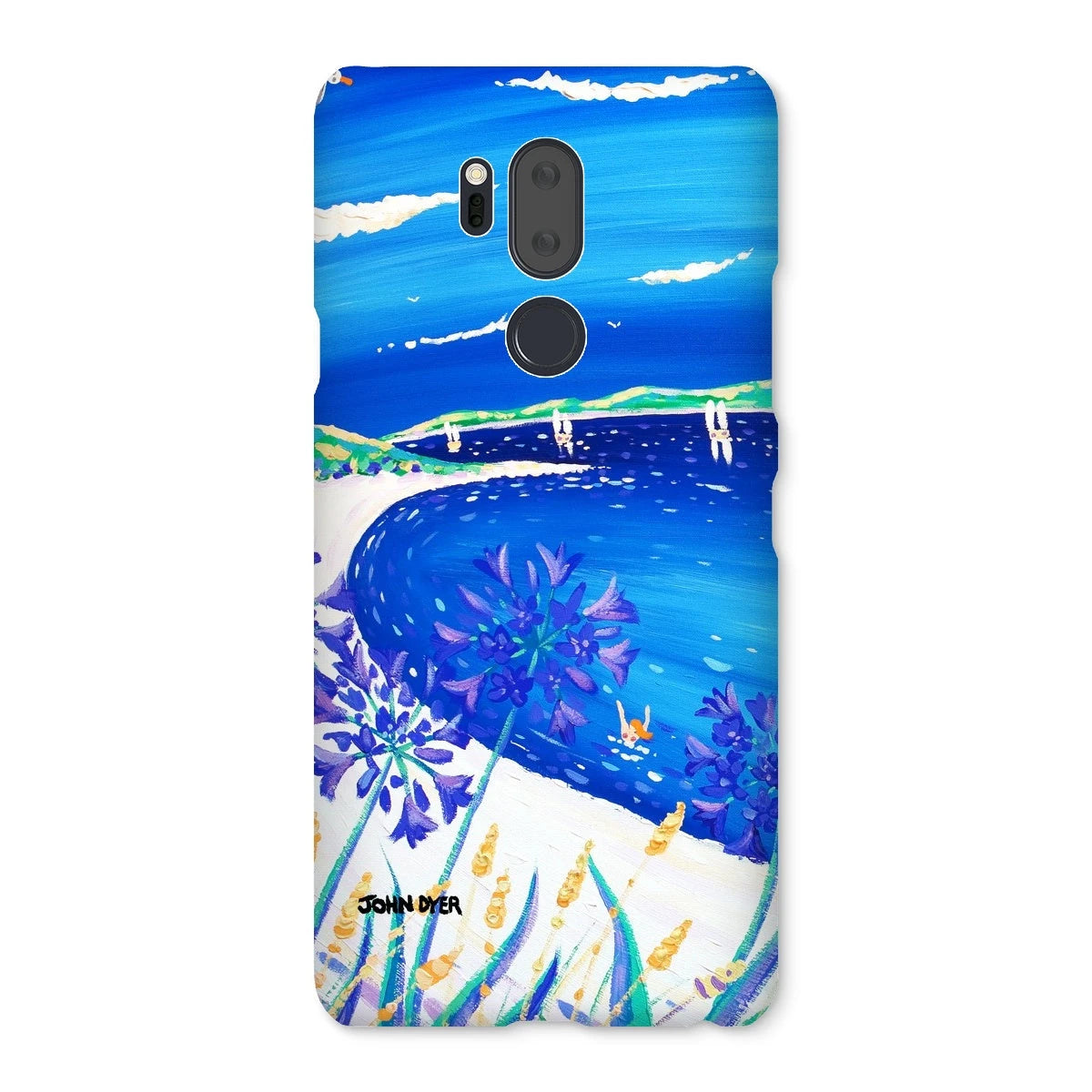Snap Art Phone Case. Agapanthus Flowers, Tresco. Artist John Dyer. Cornwall Art Gallery. John Dyer
