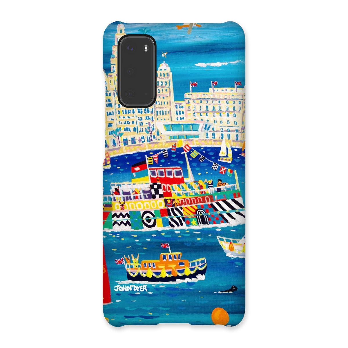 Snap Art Phone Case. Liverpool Mersey River Dazzle Ferry. Artist John Dyer. Cornwall Art Gallery