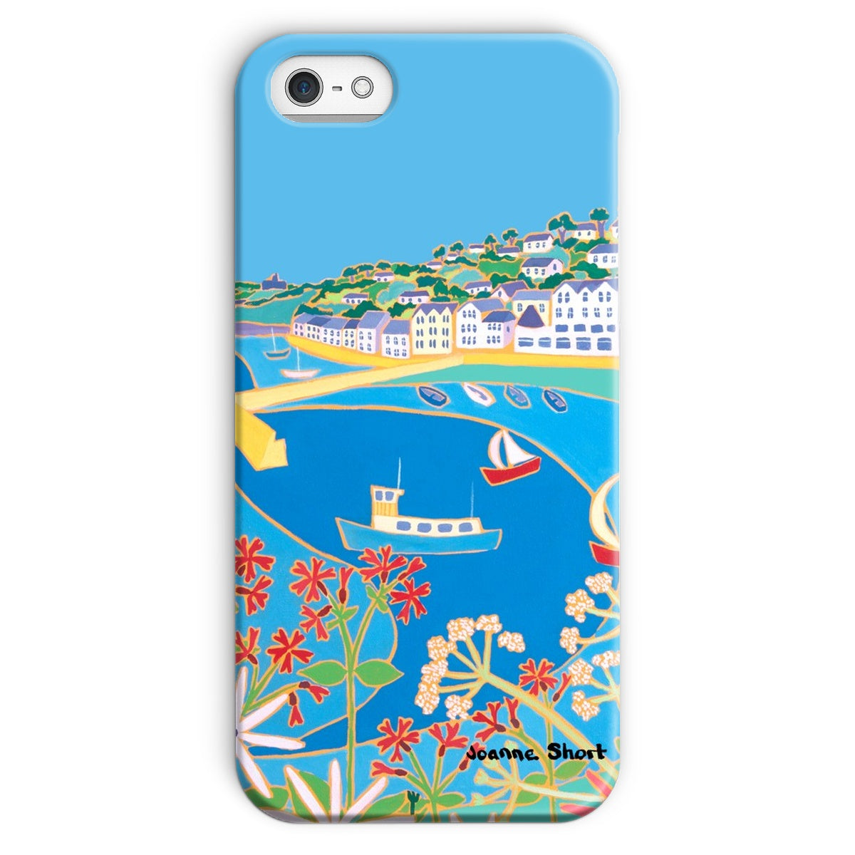 Snap Art Phone Case. St Mawes. Artist Joanne Short. Cornwall Art Gallery