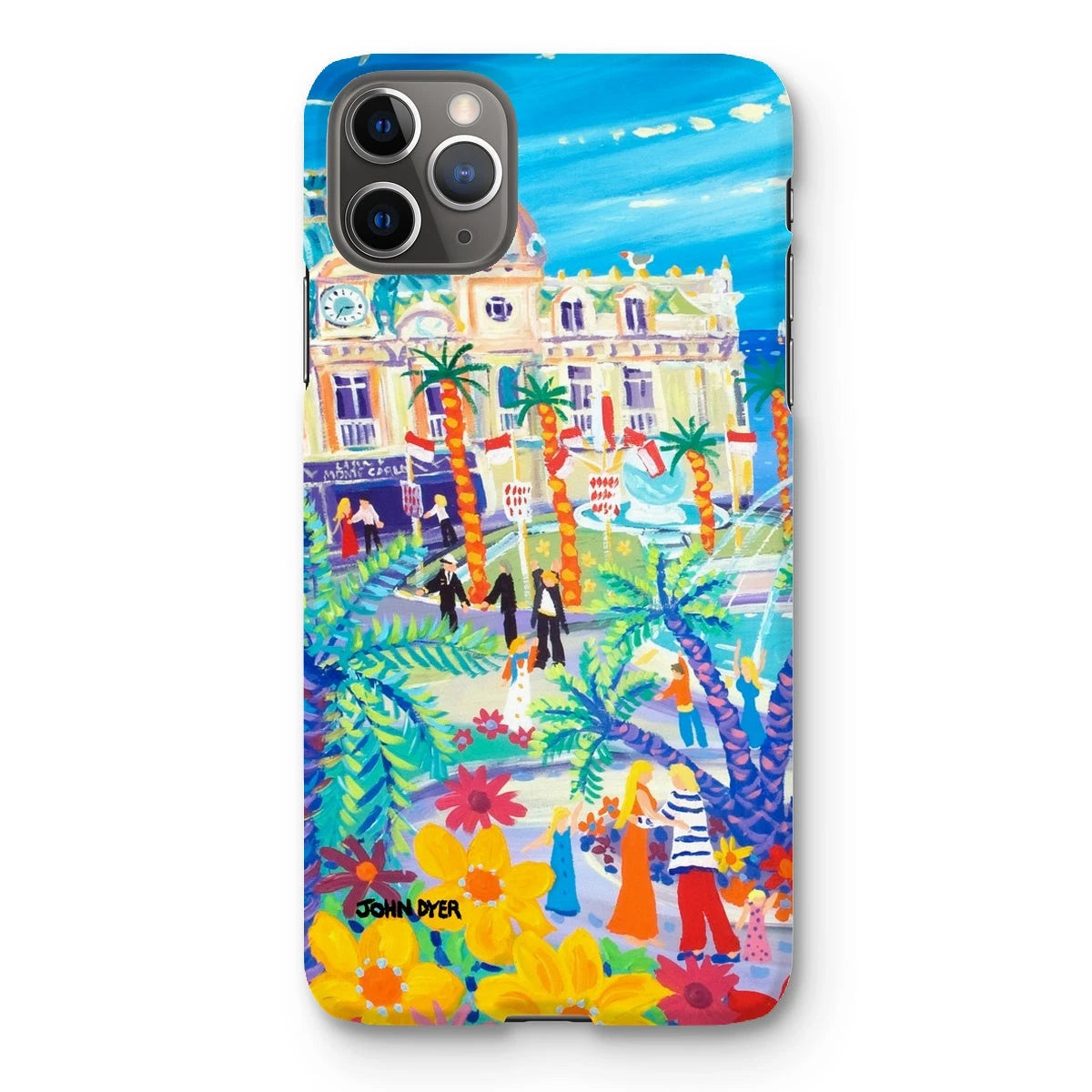Snap Art Phone Case. Casino Square, Monaco. Artist John Dyer. Cornwall Art Gallery John Dyer