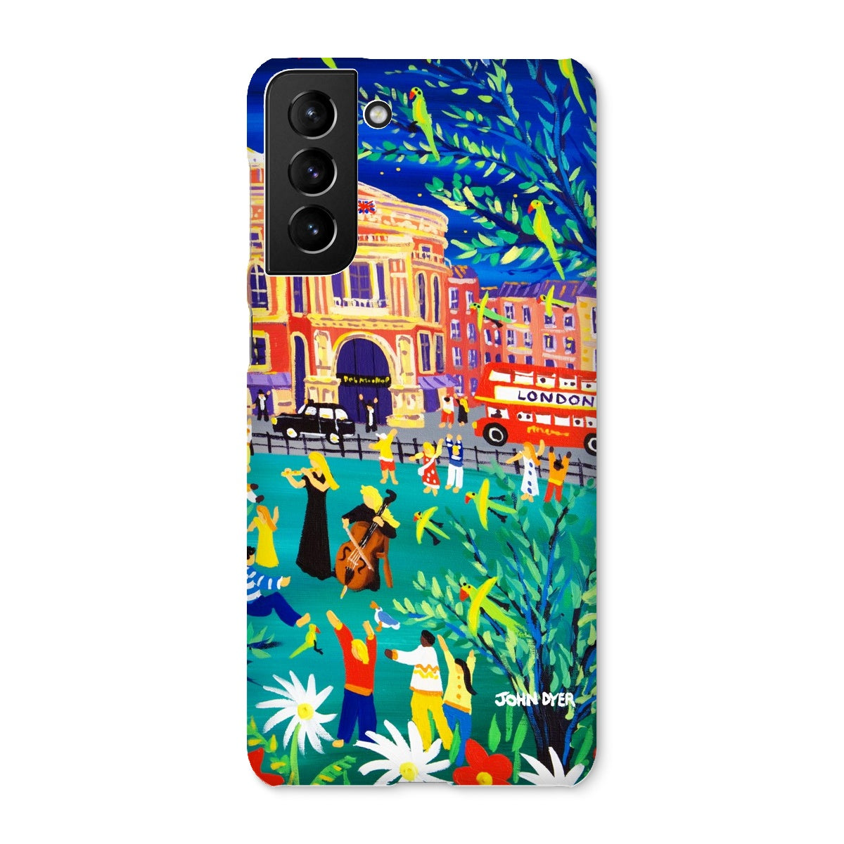 Snap Art Phone Case. Royal Albert Hall, Hyde park, London. Musicians. Artist John Dyer. Cornwall Art Gallery