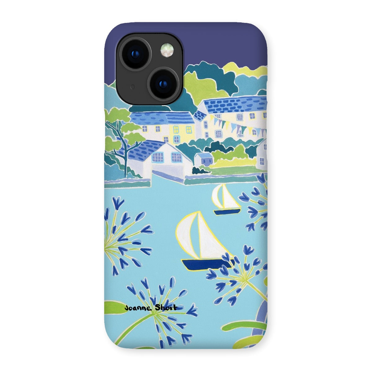 Snap Art Phone Case. Helford River & Village. Artist Joanne Short. Cornwall Art Gallery