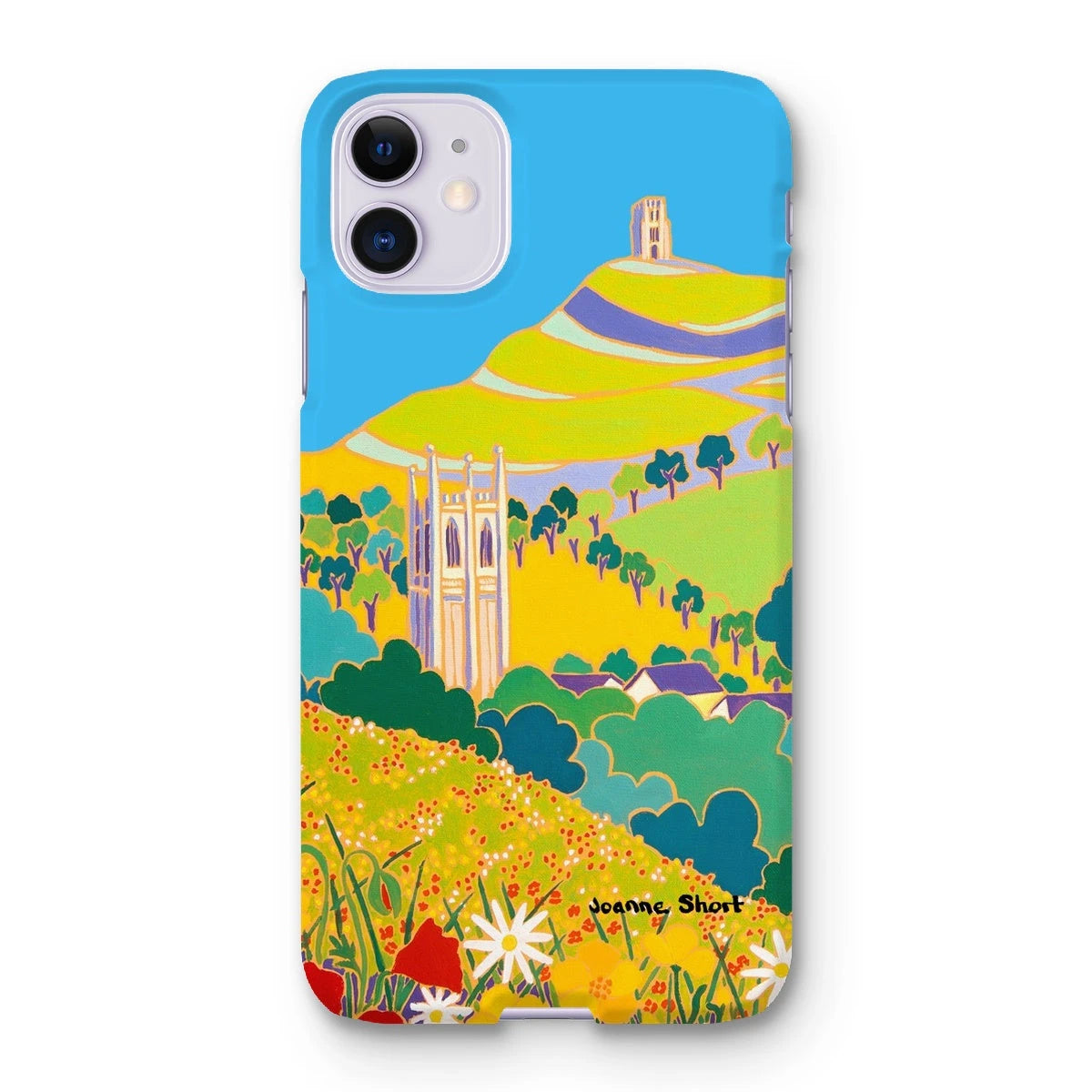Snap Art Phone Case. Glastonbury Tor, Somerset. Artist Joanne Short. Joanne Short