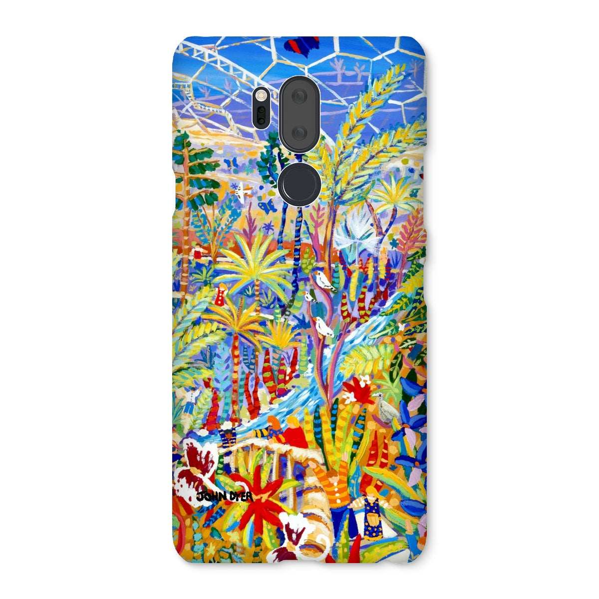 Snap Art Phone Case. Eden Project Rainforest. Artist John Dyer. Cornwall Art Gallery