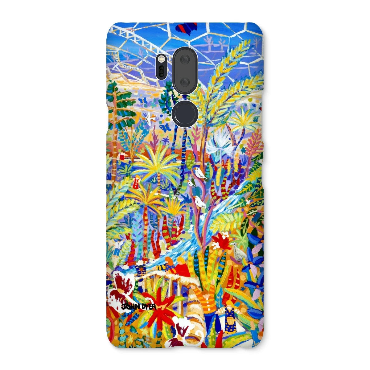 Snap Art Phone Case. Eden Project Rainforest. Artist John Dyer. Cornwall Art Gallery John Dyer