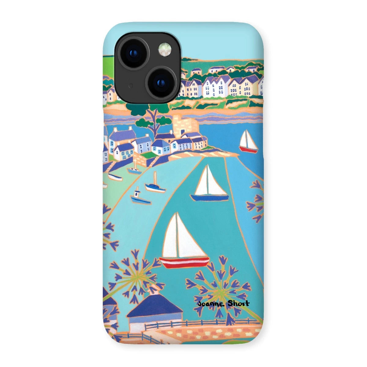 Snap Art Phone Case. Polruan & Fowey River. Artist Joanne Short. Cornwall Art Gallery Joanne Short