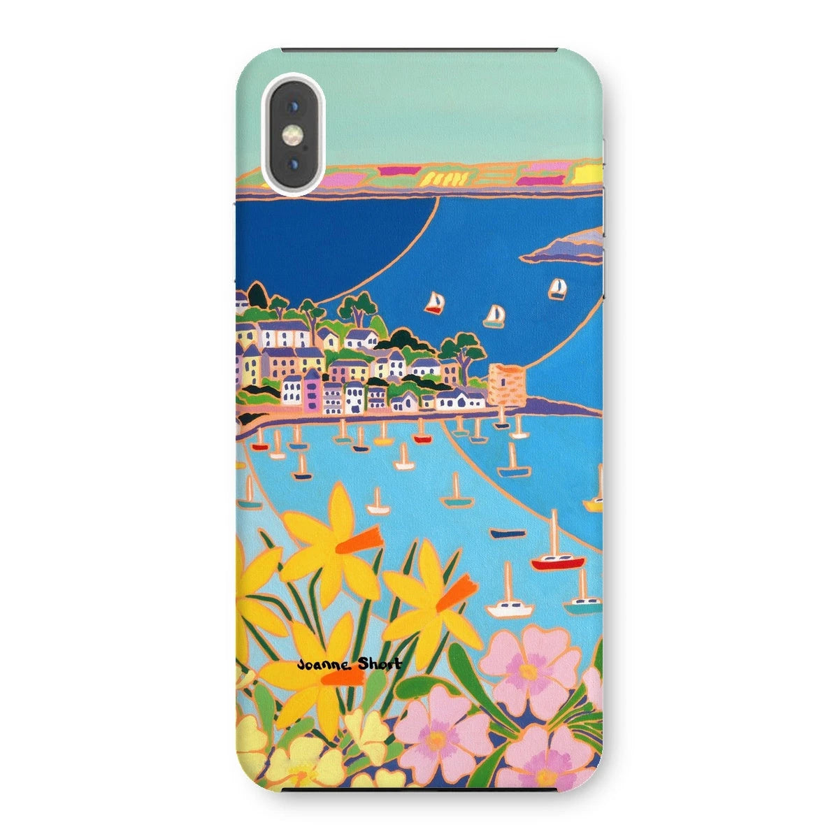 Snap Art Phone Case. Polruan, Fowey River. Artist Joanne Short. Cornwall Art Gallery Joanne Short