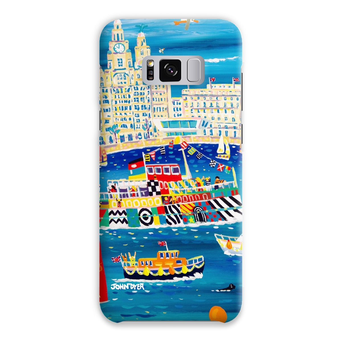Snap Art Phone Case. Liverpool Mersey River Dazzle Ferry. Artist John Dyer. Cornwall Art Gallery John Dyer