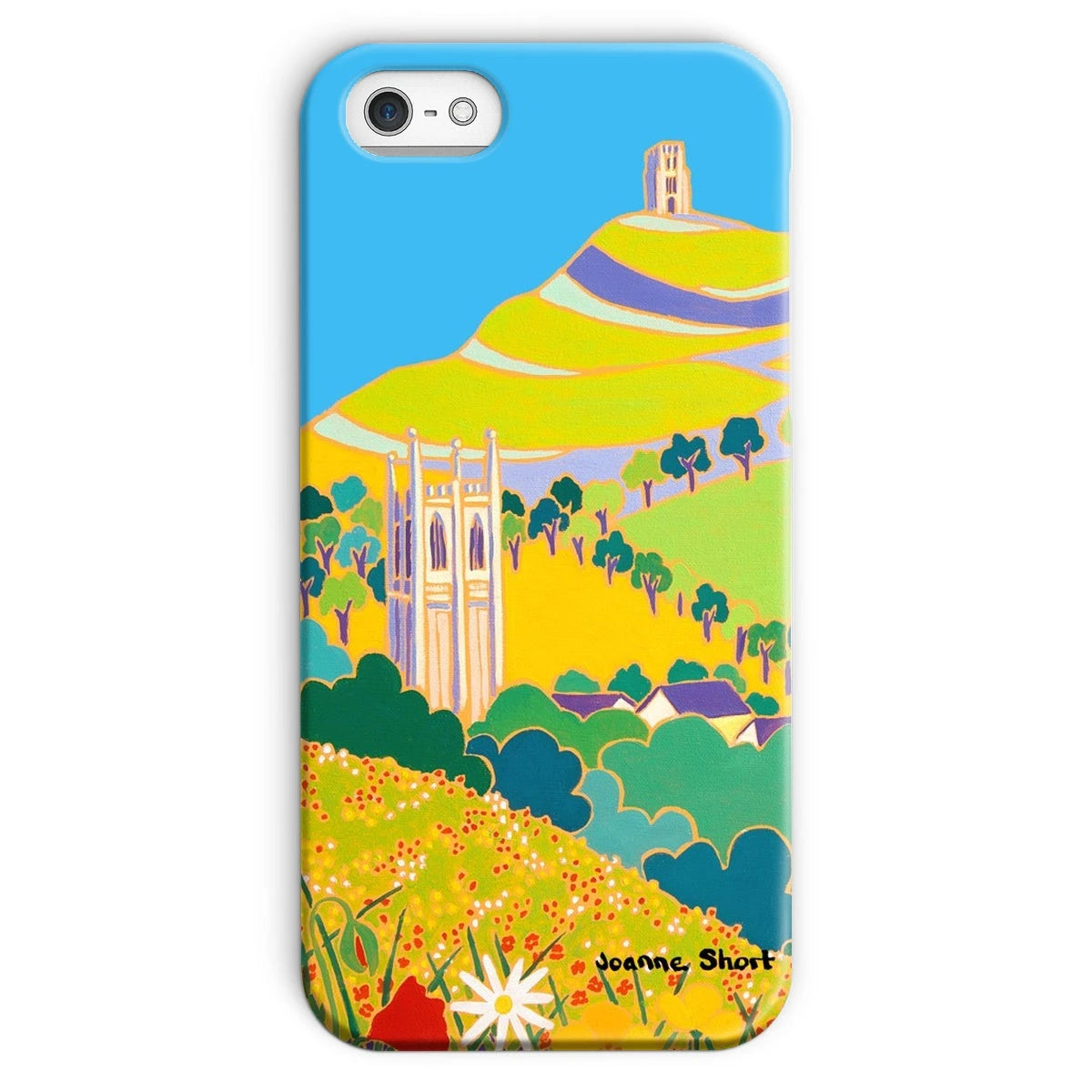 Snap Art Phone Case. Glastonbury Tor, Somerset. Artist Joanne Short. Joanne Short