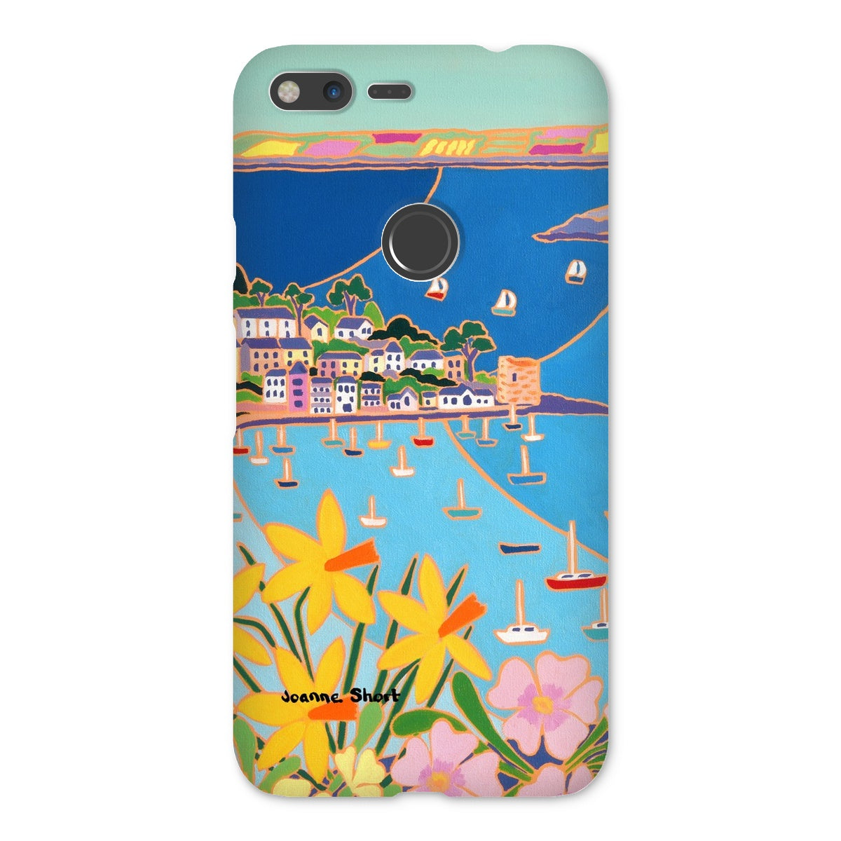 Snap Art Phone Case. Polruan, Fowey River. Artist Joanne Short. Cornwall Art Gallery