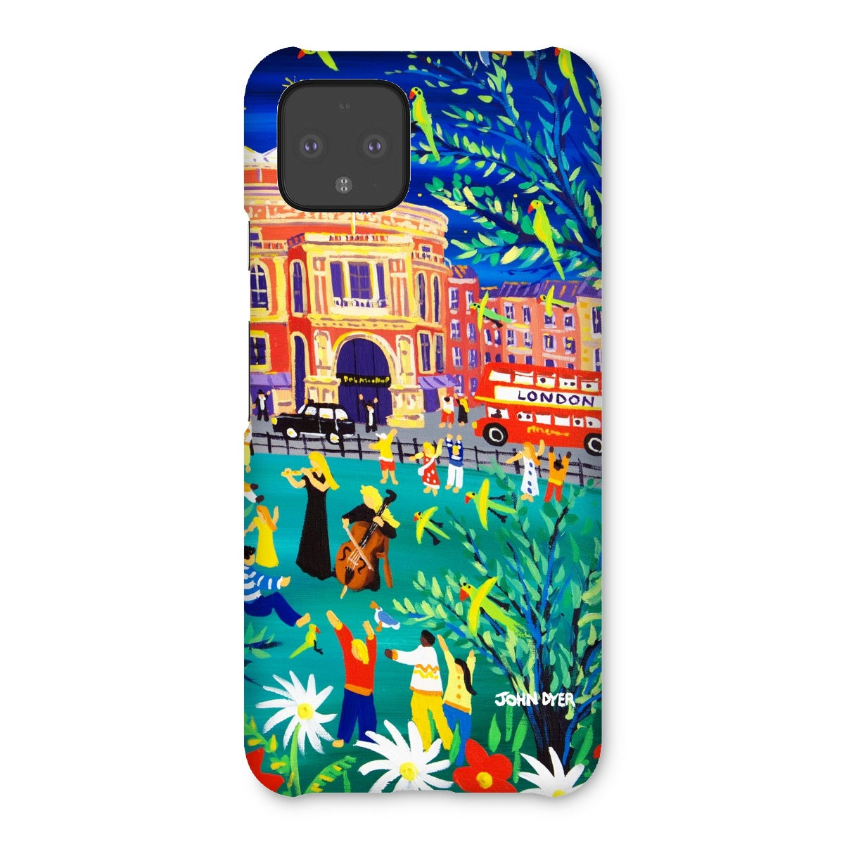 Snap Art Phone Case. Royal Albert Hall, Hyde park, London. Musicians. Artist John Dyer. Cornwall Art Gallery