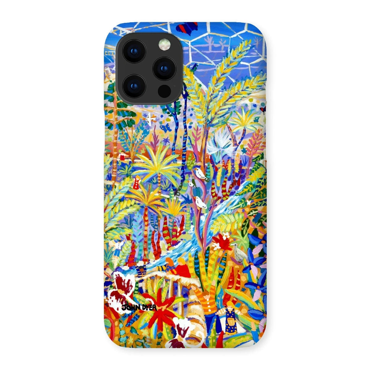 Snap Art Phone Case. Eden Project Rainforest. Artist John Dyer. Cornwall Art Gallery John Dyer