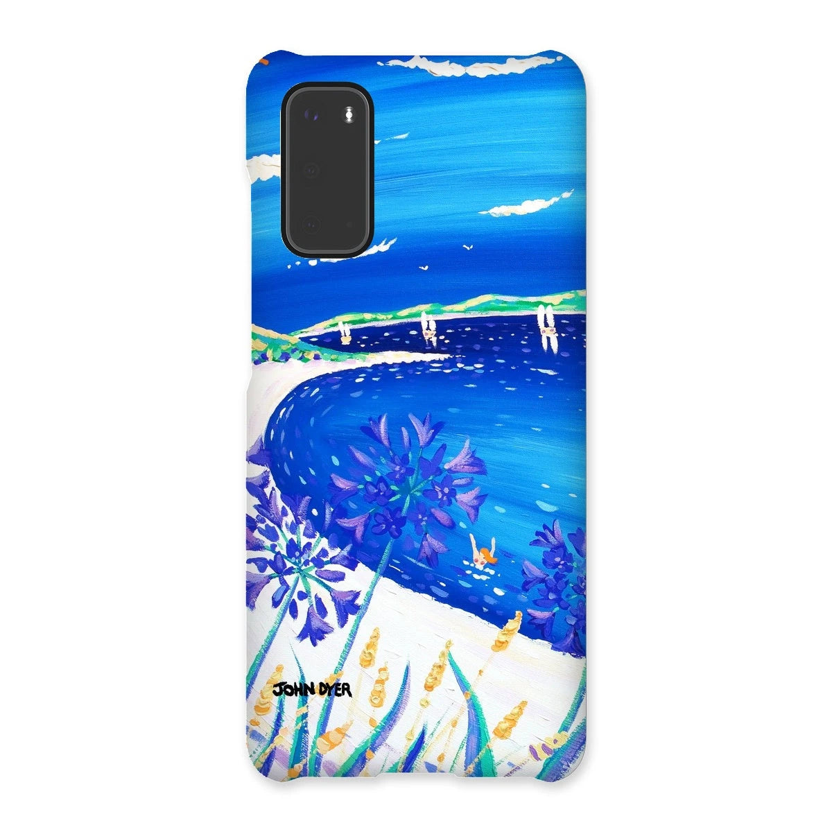 Snap Art Phone Case. Agapanthus Flowers, Tresco. Artist John Dyer. Cornwall Art Gallery. John Dyer