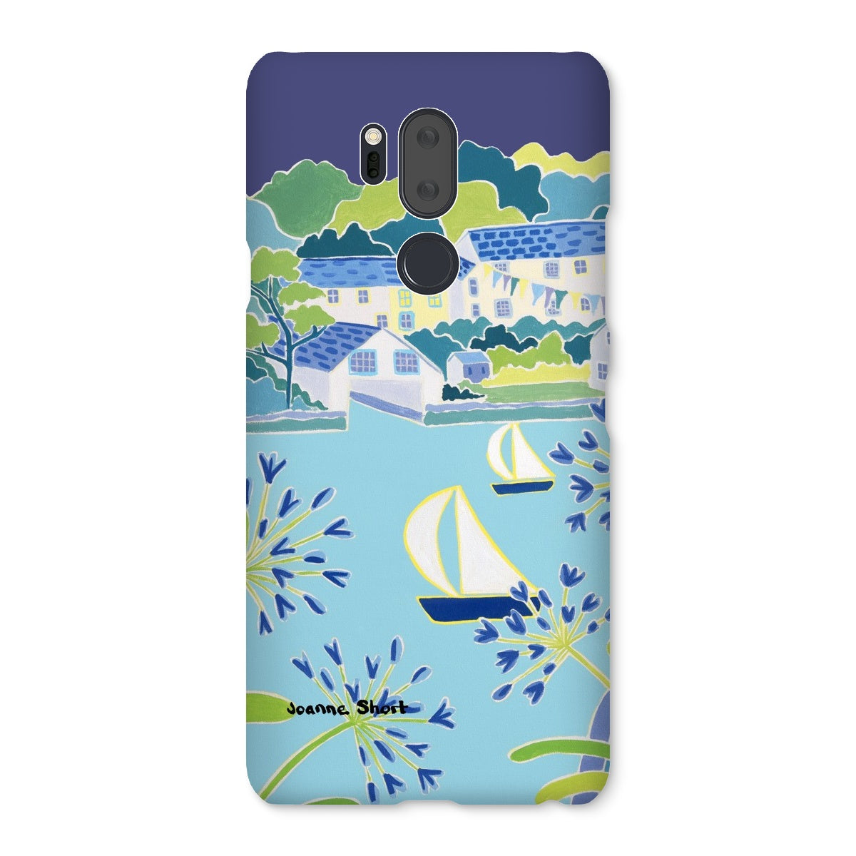 Snap Art Phone Case. Helford River & Village. Artist Joanne Short. Cornwall Art Gallery