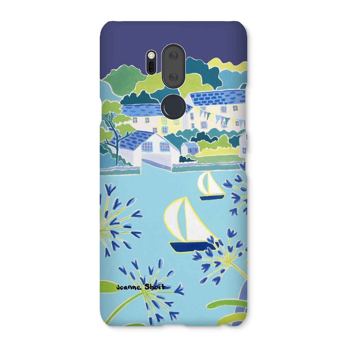 Snap Art Phone Case. Helford River & Village. Artist Joanne Short. Cornwall Art Gallery Joanne Short