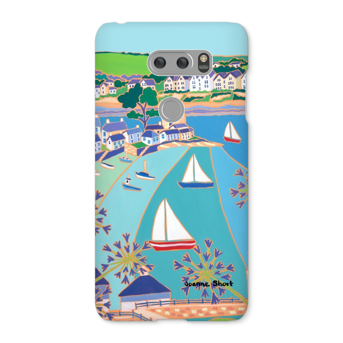 Snap Art Phone Case. Polruan & Fowey River. Artist Joanne Short. Cornwall Art Gallery