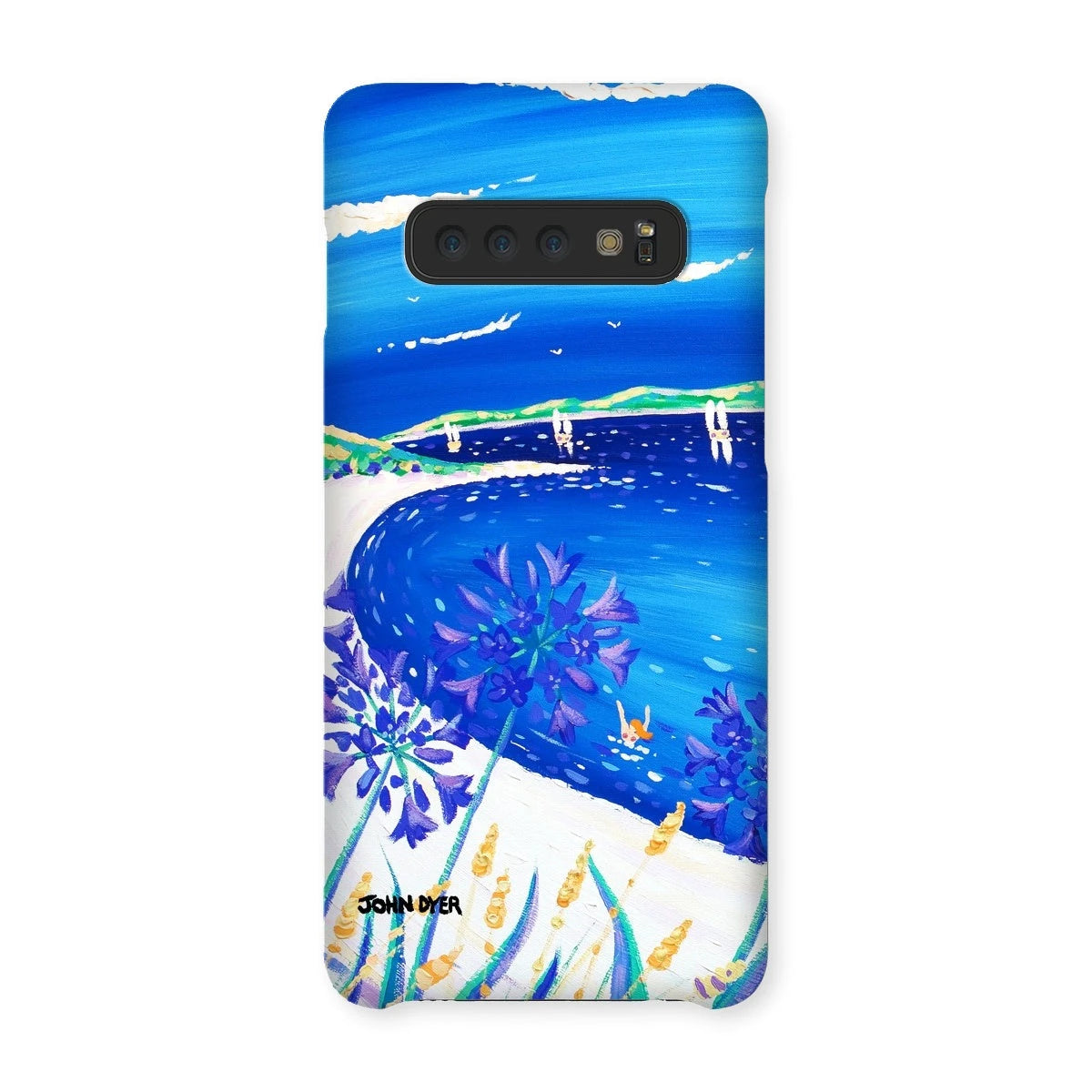 Snap Art Phone Case. Agapanthus Flowers, Tresco. Artist John Dyer. Cornwall Art Gallery. John Dyer