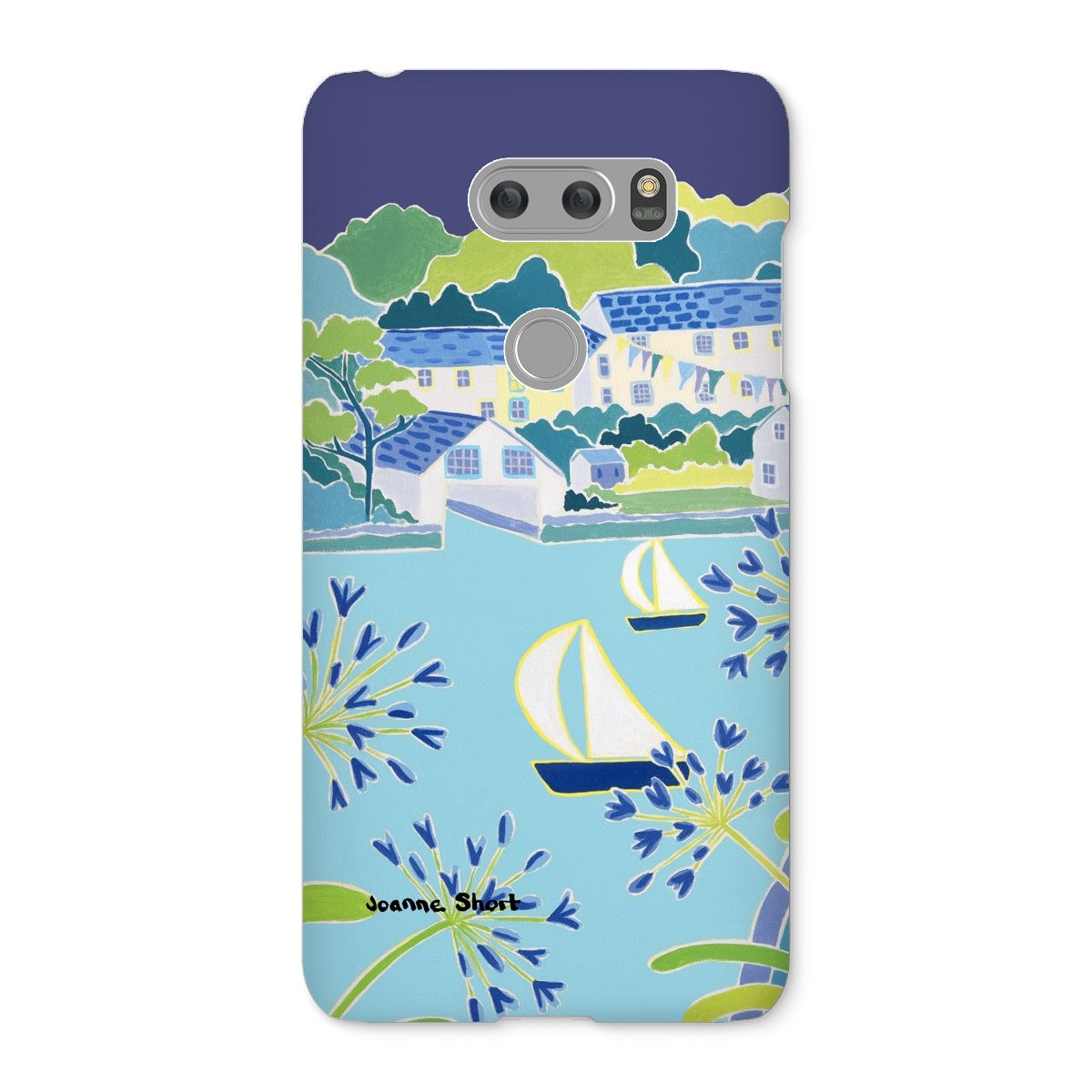 Snap Art Phone Case. Helford River & Village. Artist Joanne Short. Cornwall Art Gallery