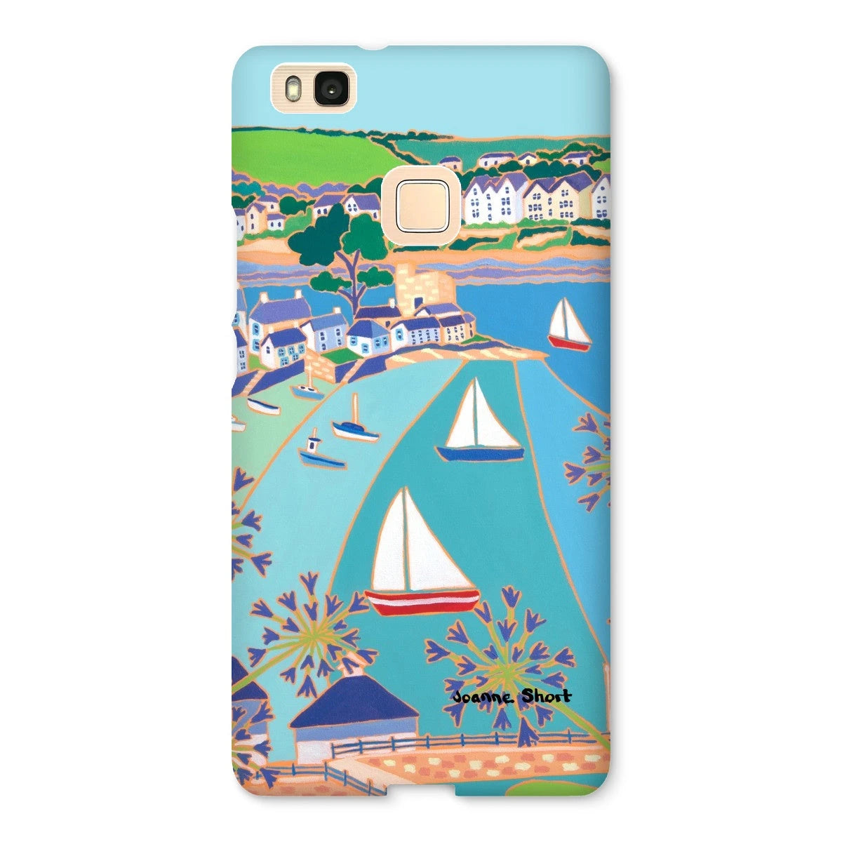 Snap Art Phone Case. Polruan & Fowey River. Artist Joanne Short. Cornwall Art Gallery Joanne Short