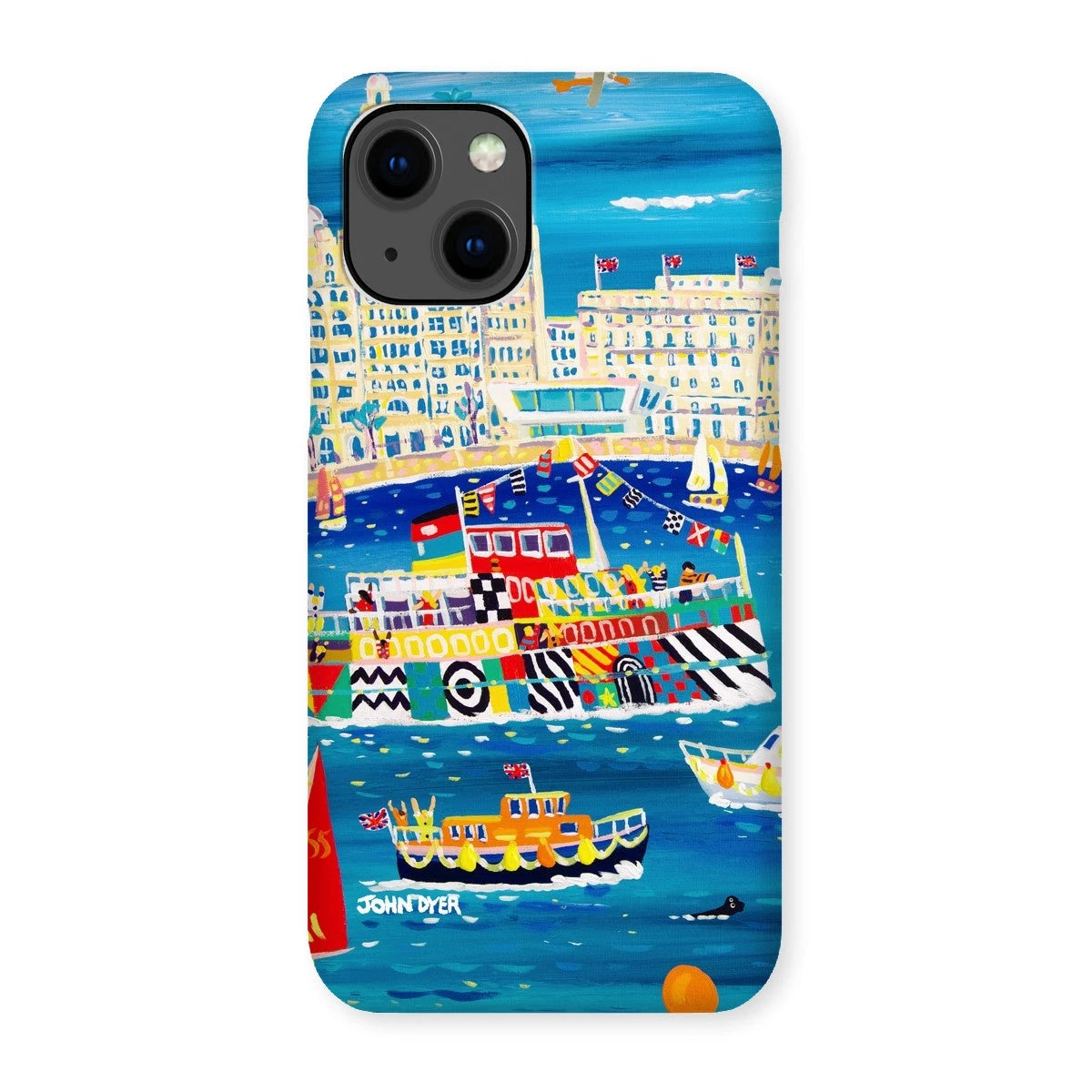 Snap Art Phone Case. Liverpool Mersey River Dazzle Ferry. Artist John Dyer. Cornwall Art Gallery John Dyer