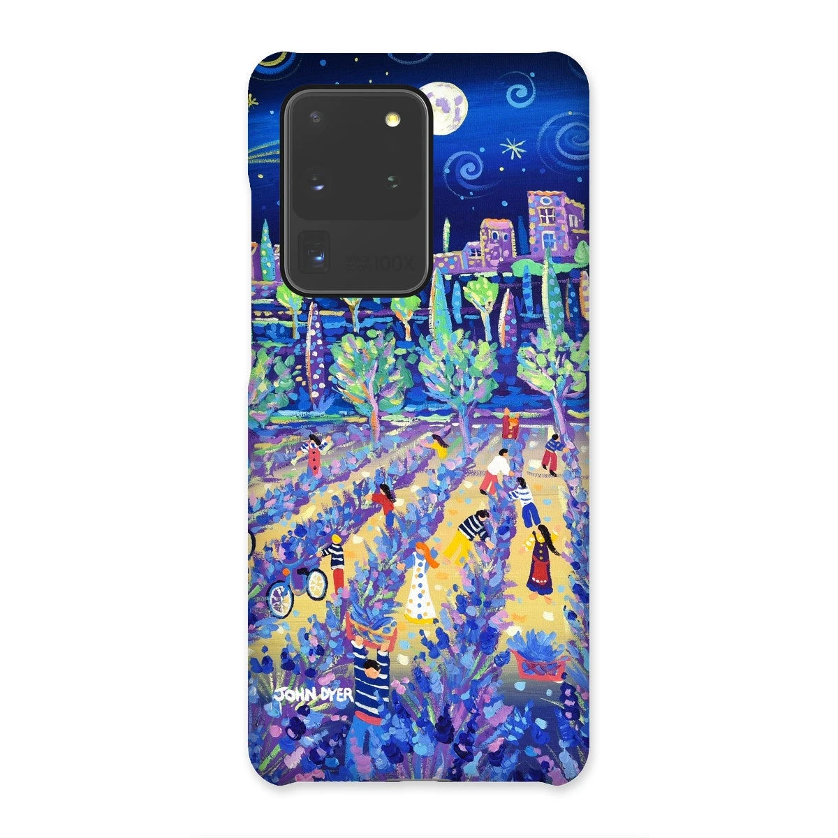 Snap Art Phone Case. Lavender Pickers, Provence, France. Artist John Dyer. Cornwall Art Gallery. John Dyer