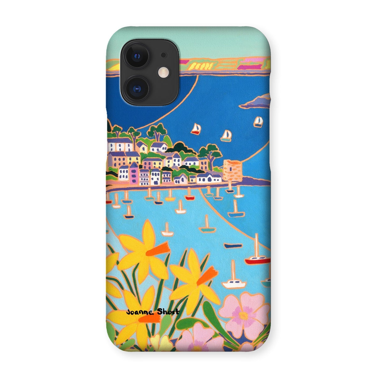 Snap Art Phone Case. Polruan, Fowey River. Artist Joanne Short. Cornwall Art Gallery