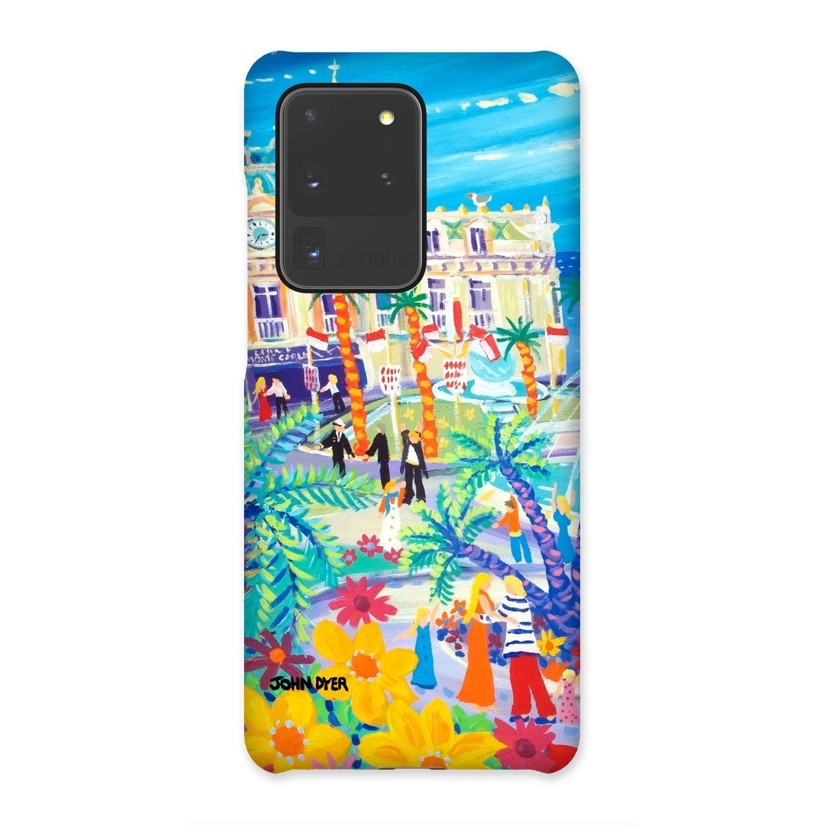 Snap Art Phone Case. Casino Square, Monaco. Artist John Dyer. Cornwall Art Gallery John Dyer
