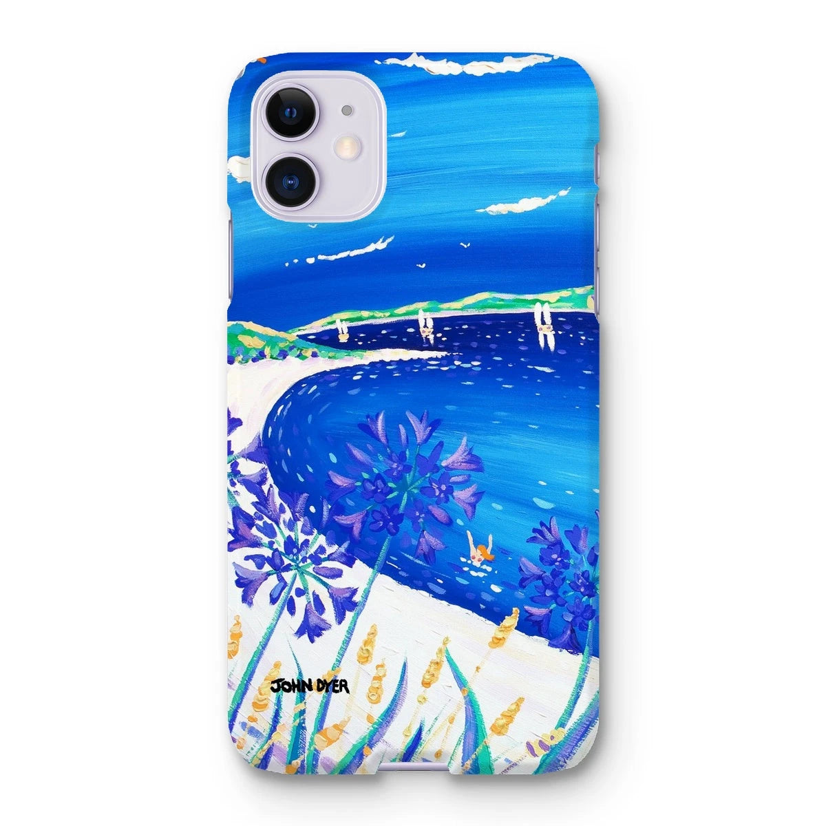 Snap Art Phone Case. Agapanthus Flowers, Tresco. Artist John Dyer. Cornwall Art Gallery. John Dyer