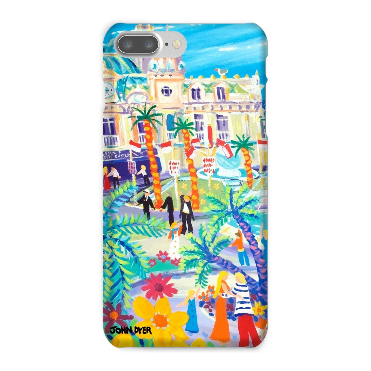 Snap Art Phone Case. Casino Square, Monaco. Artist John Dyer. Cornwall Art Gallery John Dyer