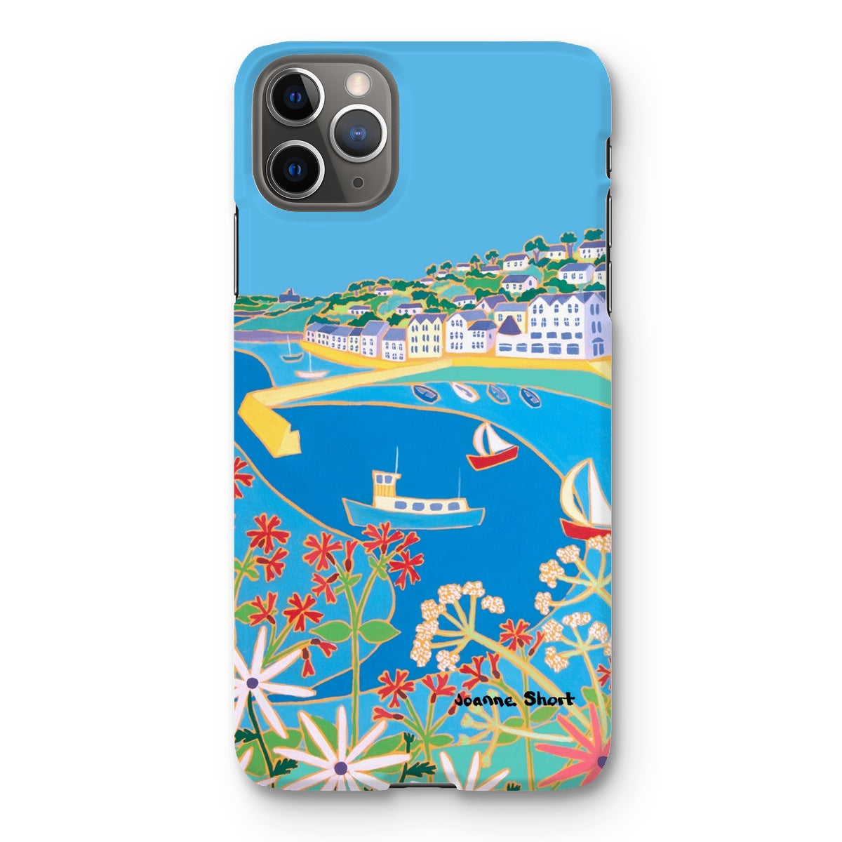 Snap Art Phone Case. St Mawes. Artist Joanne Short. Cornwall Art Gallery
