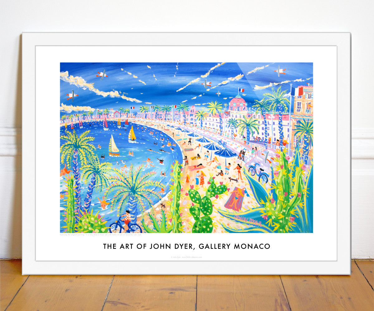 John Dyer Wall Art Poster Print. Gallery Monaco Range. It is Very Nice in Nice, France