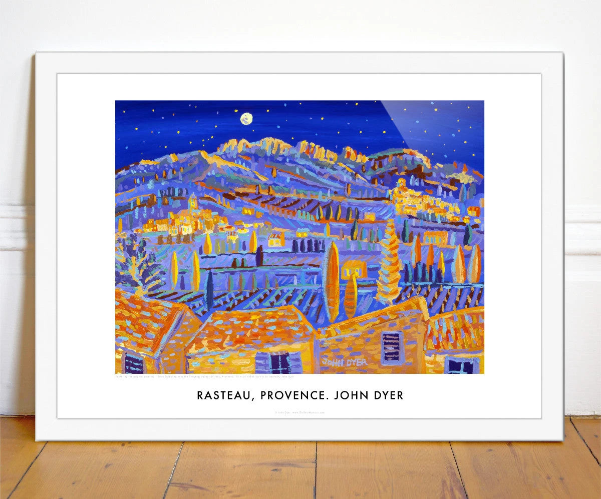 French Wall Art Poster Print. Rasteau, Provence, France by John Dyer. French Art Gallery John Dyer