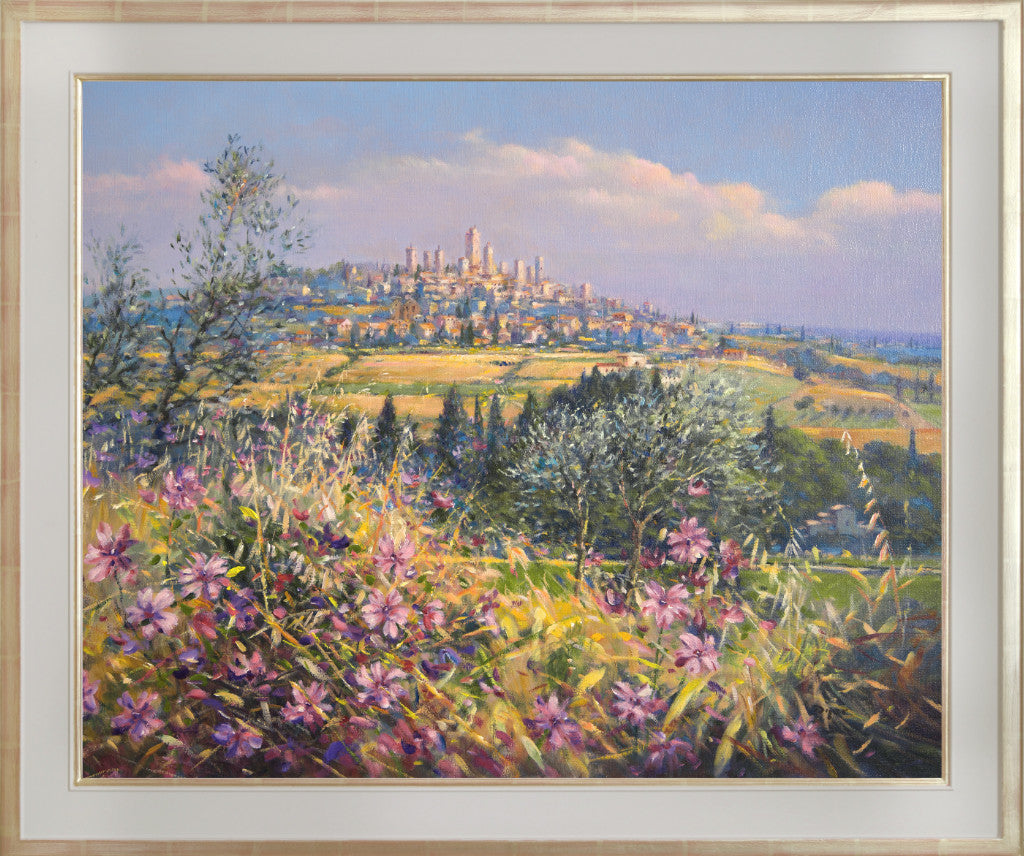 Original Painting by Ted Dyer. San Gimignano, Bells Chiming. Tuscany.
24 x 30 inches, oil on canvas