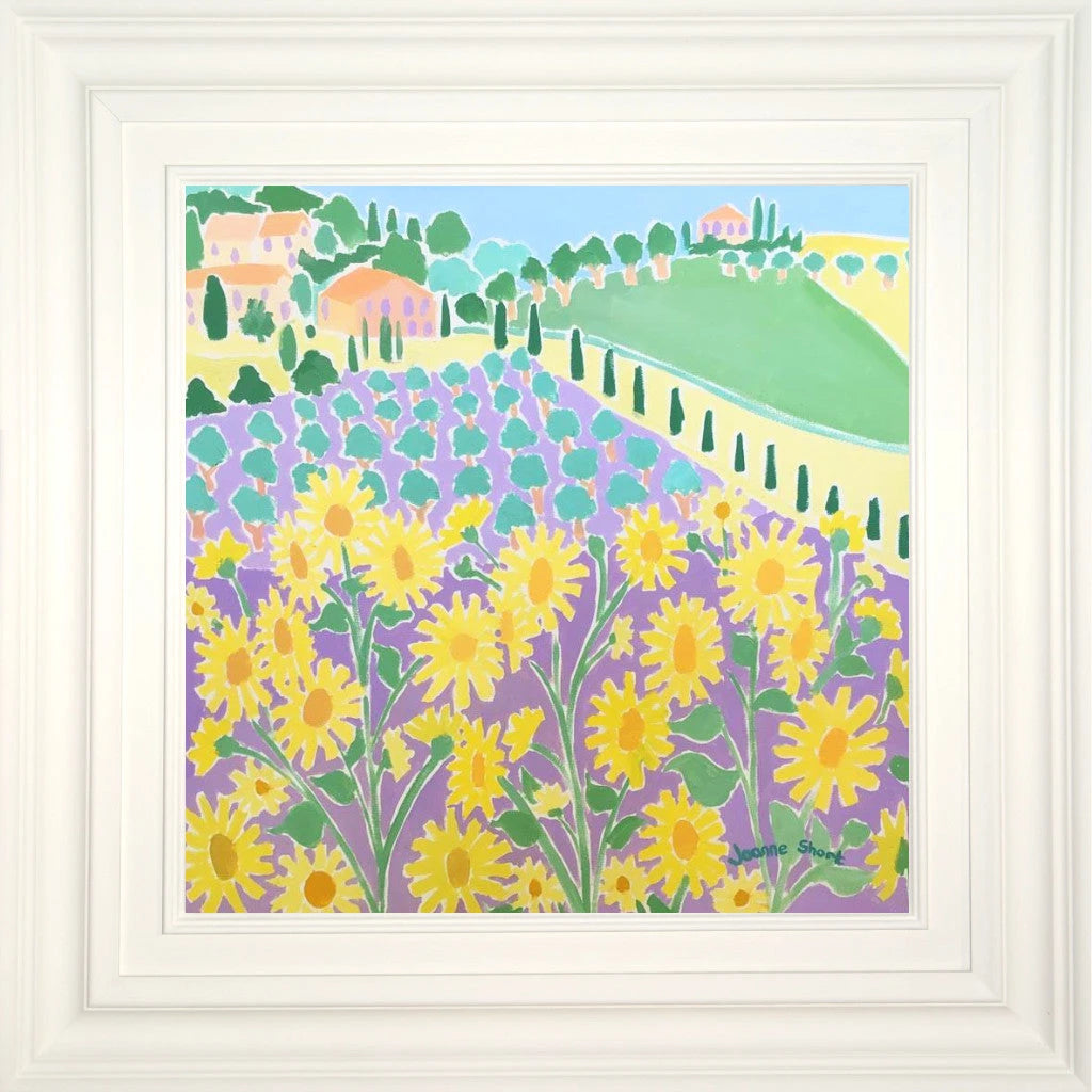 Sunflowers and Olives, Italy. Girasoli e Olive, Panicale. Original Painting by Joanne Short Joanne Short