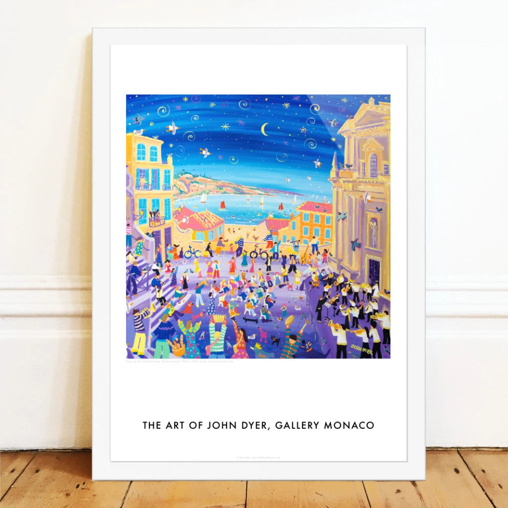 John Dyer Wall Art Poster Print. Musicians in Menton. Conservatoire de Musique. France Art Gallery John Dyer