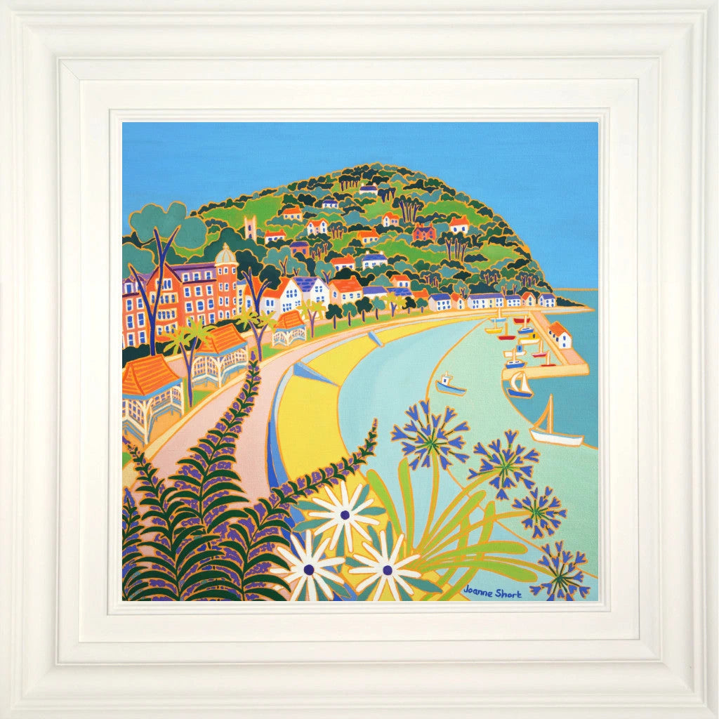 Somerset Gallery Painting by Joanne Short. Seafront Flowers, Minehead
. 18 x 18 inches, oil on canvas Joanne Short