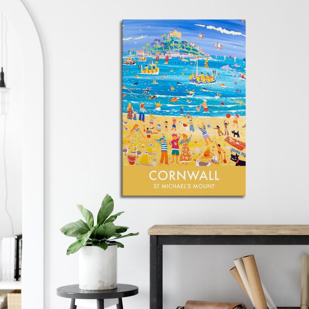 Canvas Art Print by John Dyer of St Michael's Mount, Cornwall from our Cornwall Art Gallery
