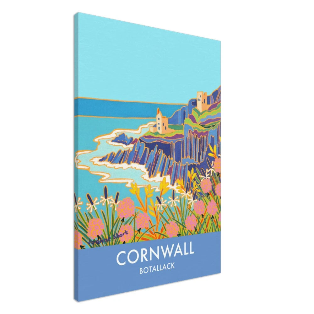 Canvas Art Print by Joanne Short of Botallack Tin Mines, Cornwall from our Cornwall Art gallery Joanne Short