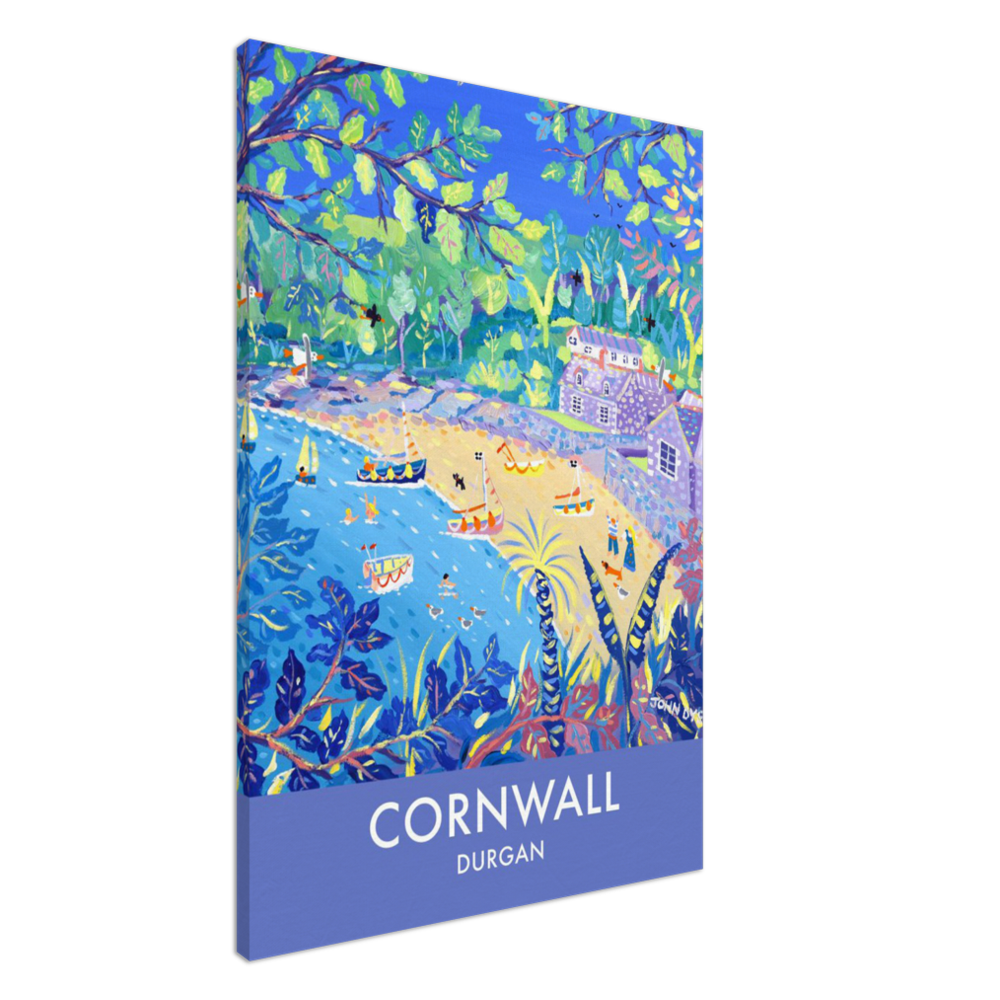 Canvas Art Print by John Dyer of Durgan, Helford River, Cornwall from our Cornwall Art Gallery