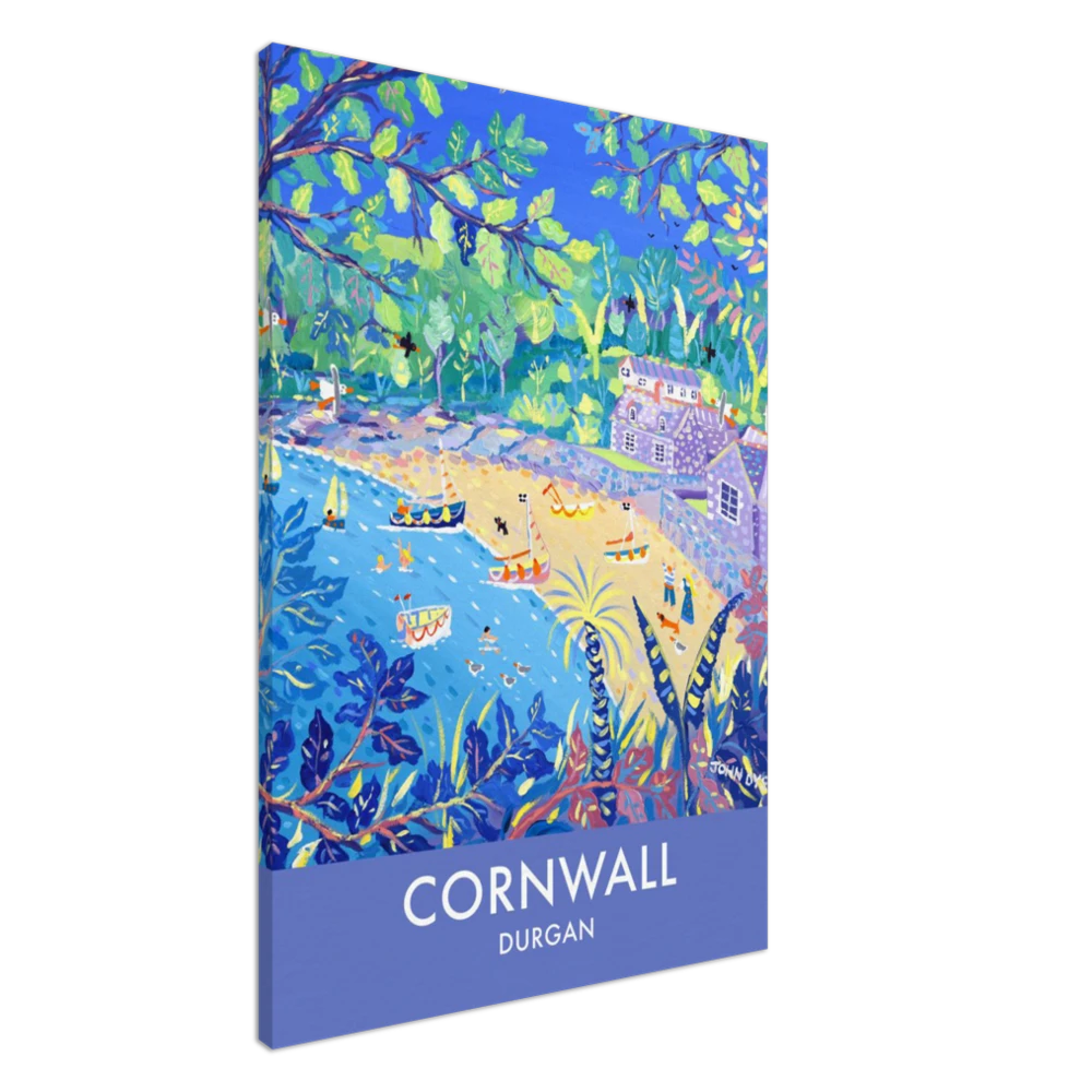 Canvas Art Print by John Dyer of Durgan, Helford River, Cornwall from our Cornwall Art Gallery John Dyer