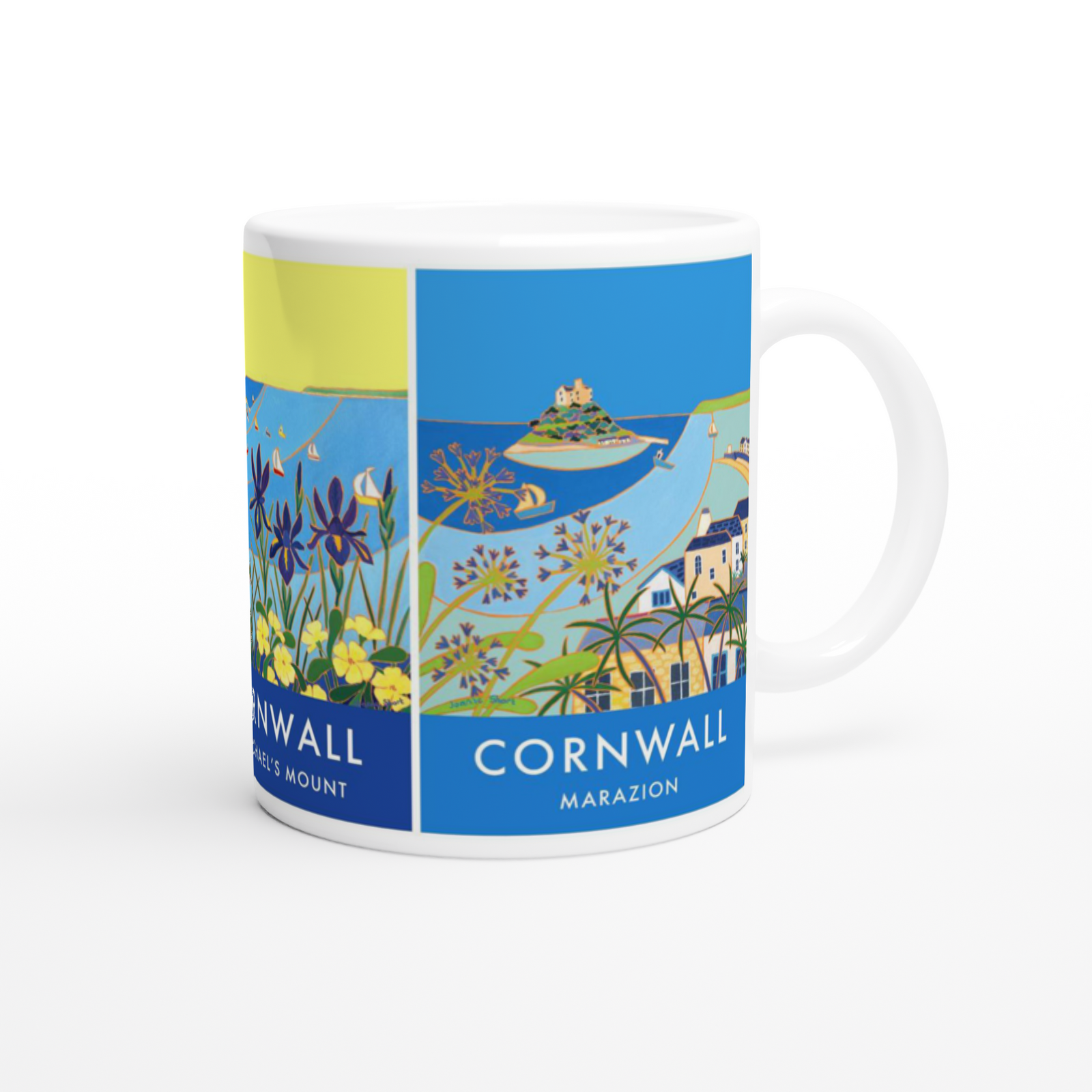 Art Mug featuring St Michael's Mount in Cornwall by Artist Joanne Short