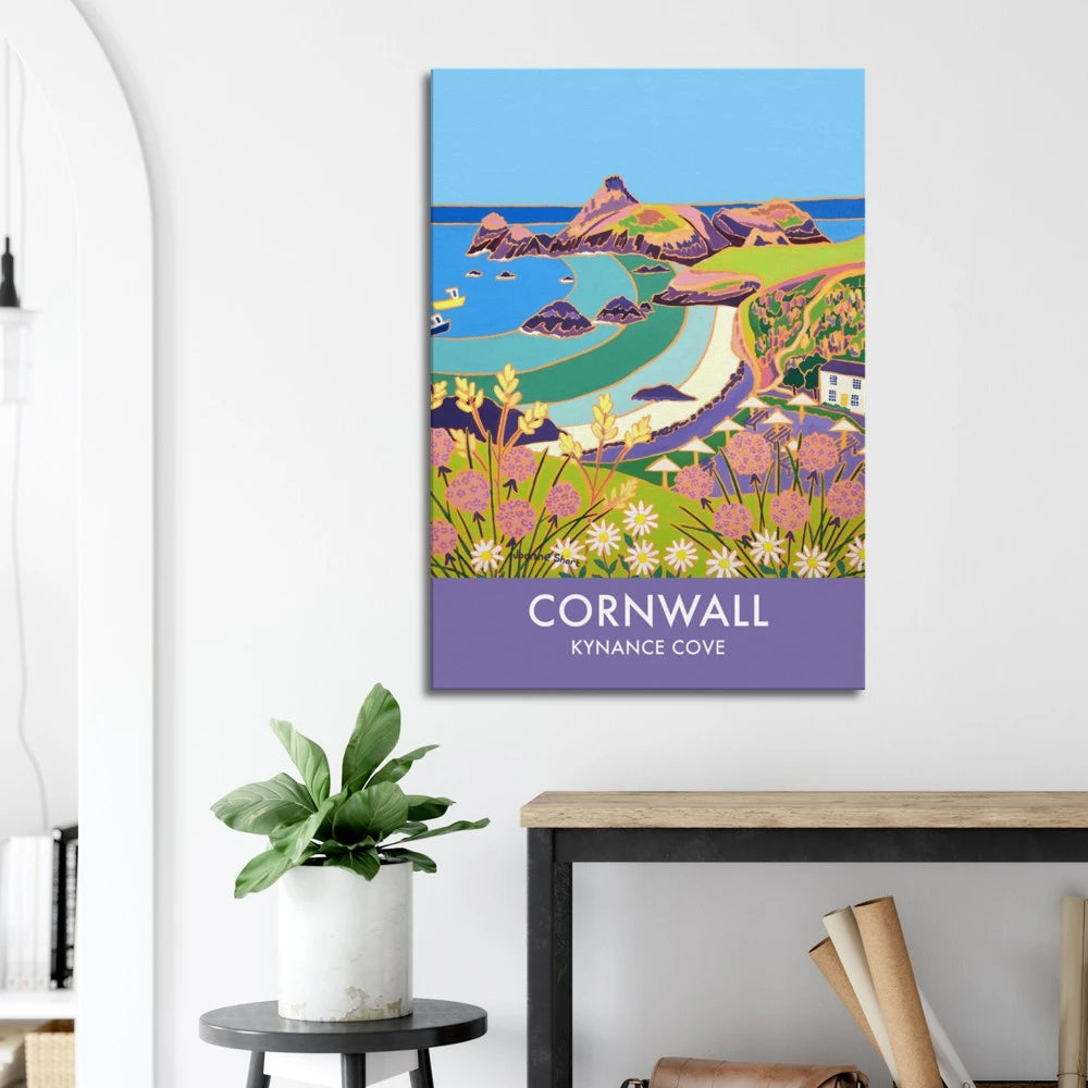 Canvas Art Print by Joanne Short of Kynance Cove, Cornwall from our Cornwall Art gallery Joanne Short