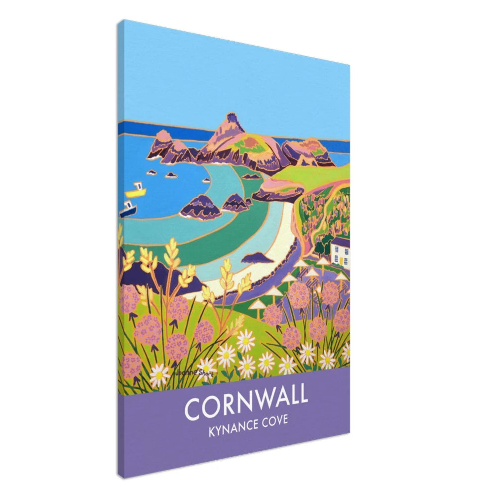 Canvas Art Print by Joanne Short of Kynance Cove, Cornwall from our Cornwall Art gallery Joanne Short
