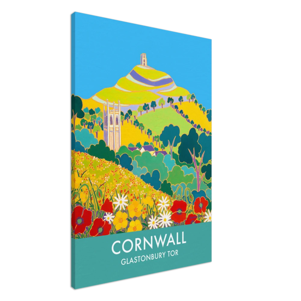 Canvas Art Print by Joanne Short of Glastonbury Tor, Somerset. Joanne Short