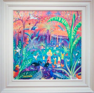 John Dyer Happy Bird Day at the Zoo displayed at Falmouth Art Gallery John Dyer Gallery